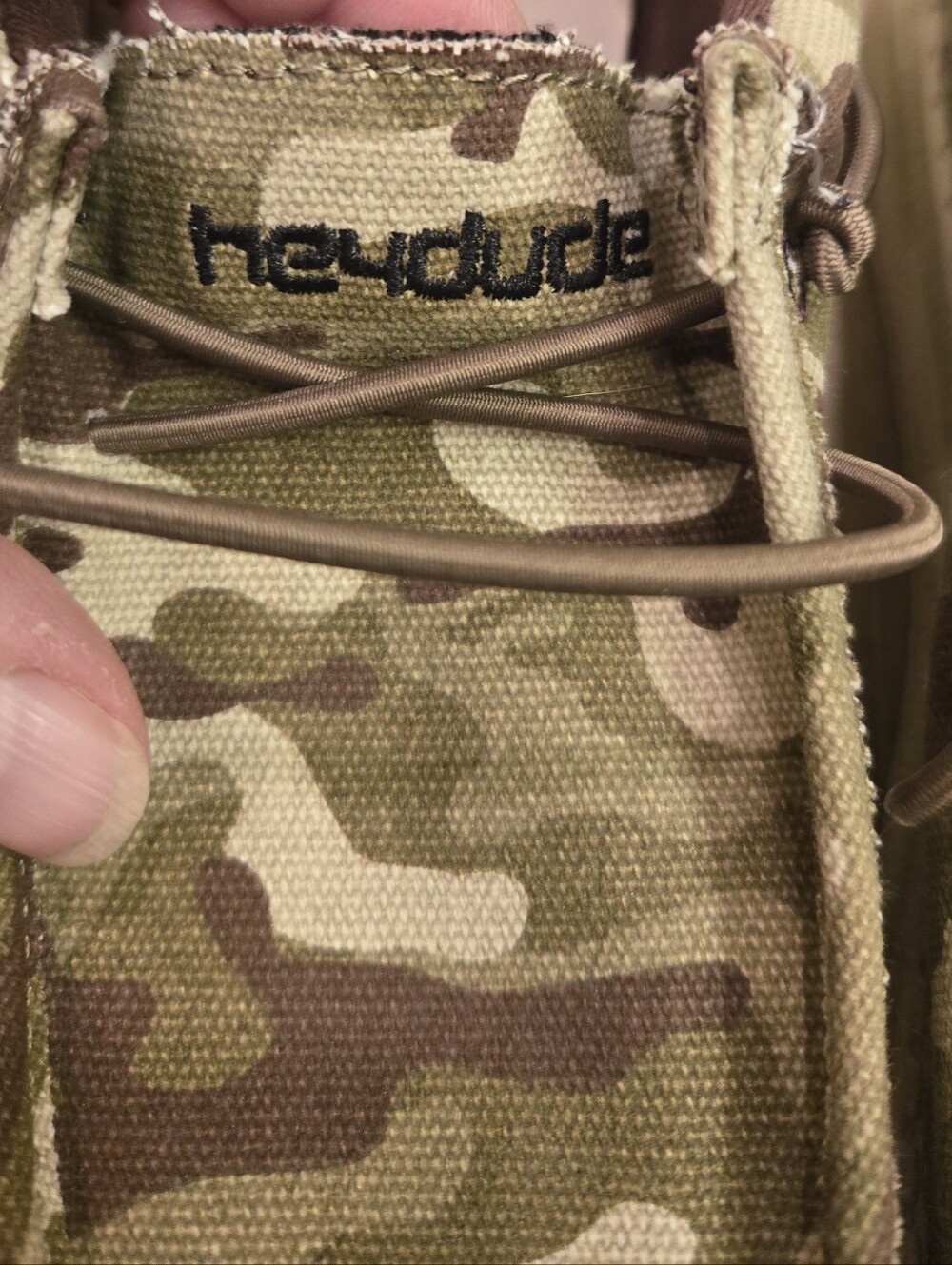 Youth Hey Dude Wally Camo Slip-ons, 1Y - Picture 7 of 10
